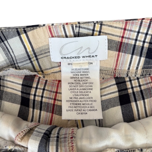 Cracked Wheat Plaid Bermuda Shorts - Picture 3 of 7